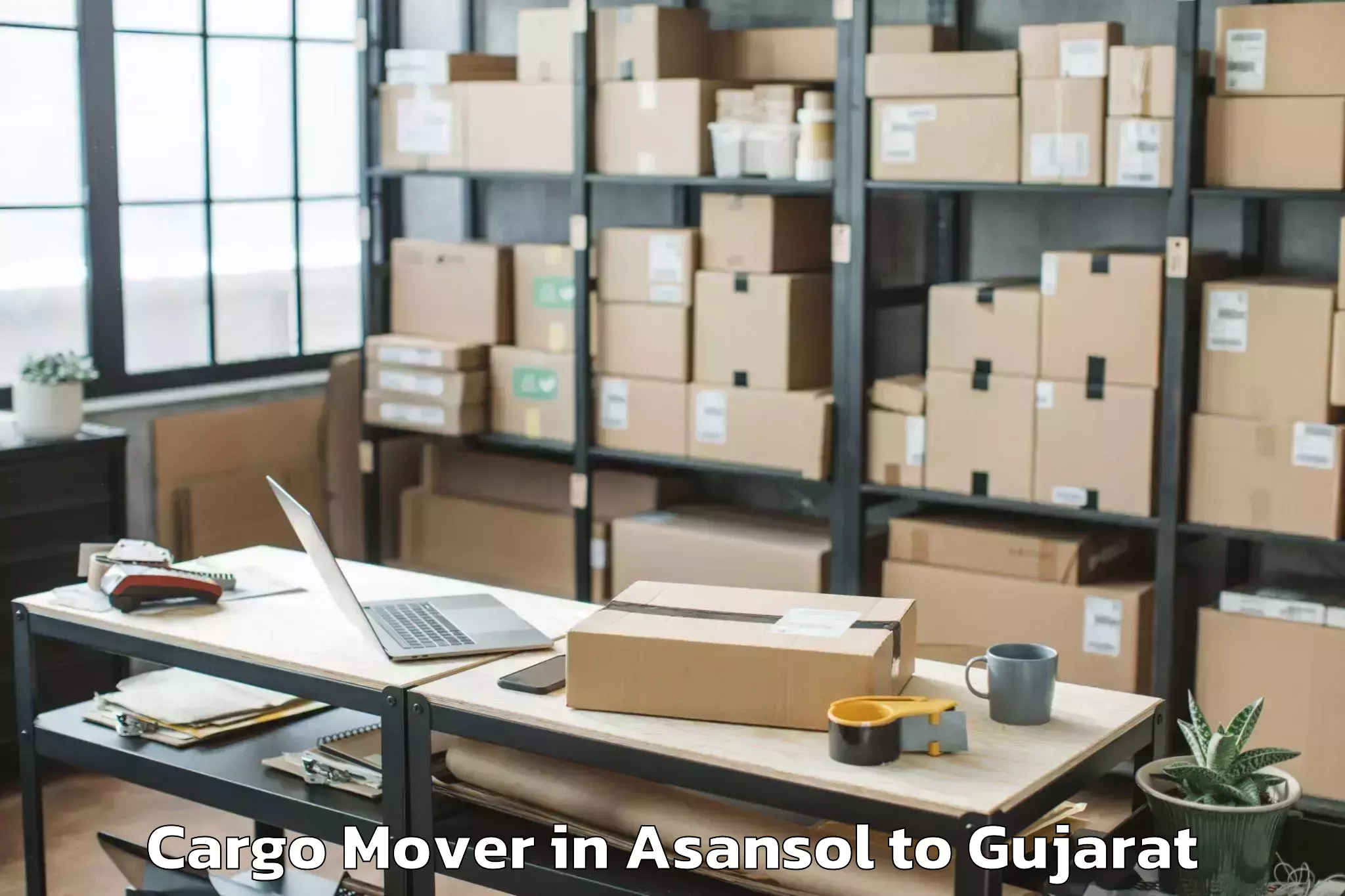 Top Asansol to Jhulasan Cargo Mover Available